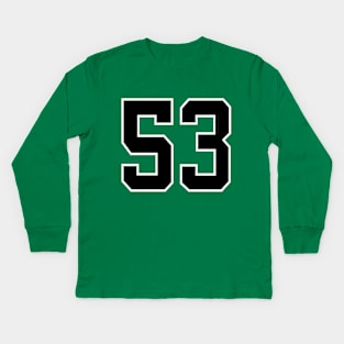 Number 53 Kids Long Sleeve T-Shirt